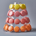 New design Food Grade PVC 4 Tiers Cake Display  Macaron Tower Stand For Birthday Party Wedding Decoration Tools